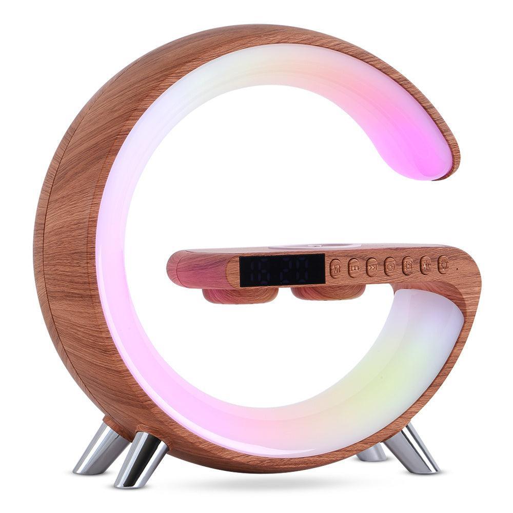 New Intelligent G Shaped LED Lamp Bluetooth Speake Wireless Charger Atmosphere For Bedroom Home Decor - Evallys.com # #