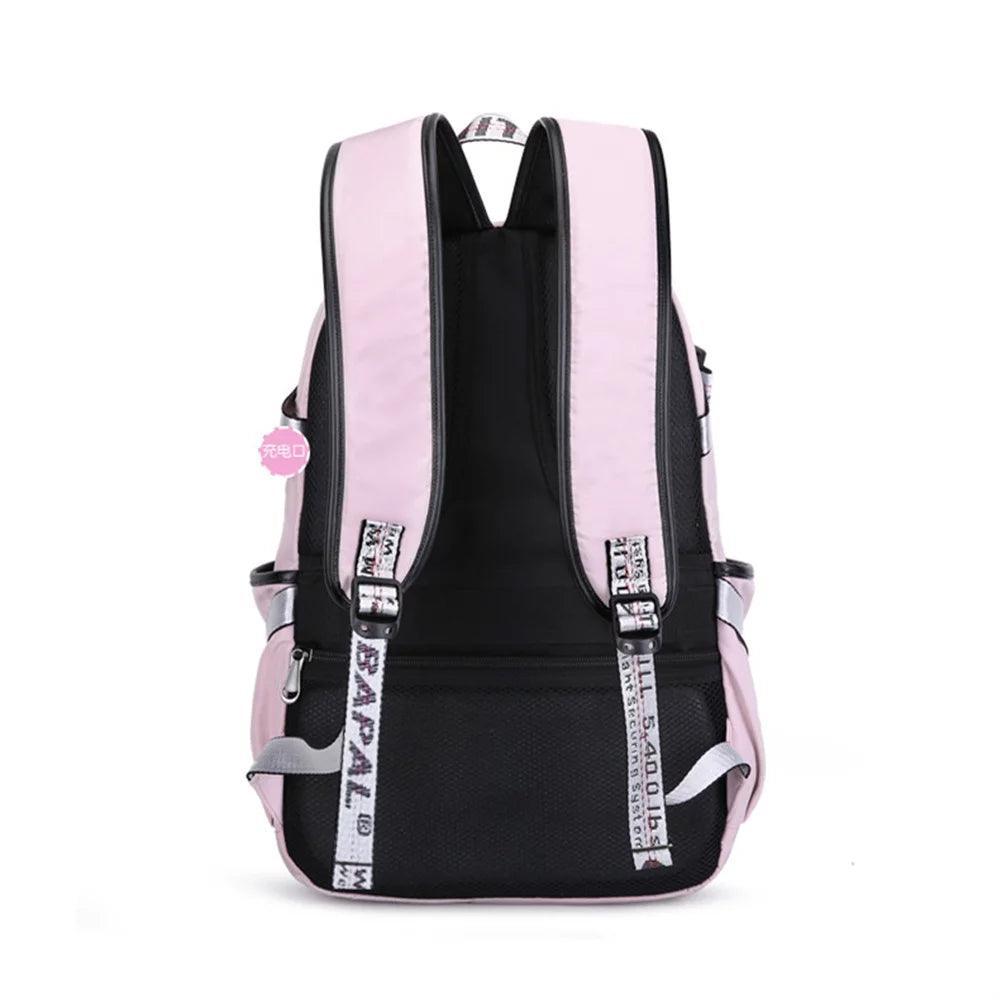 Women Teen Girls Fashion Backpack with USB Port College School Bags Girls Cute Bookbags Student Laptop Bag Pack, Back to School Backpacks - Evallys.com # #