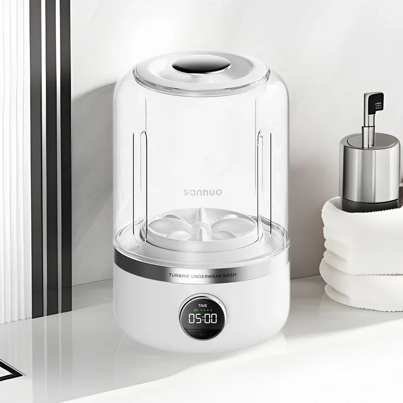 Mini Rechargeable Washing Machine Underwear Travel Portable - Evallys.com