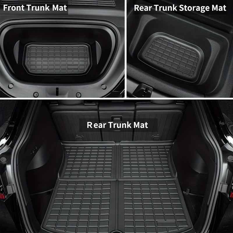 Fruka Floor & Trunk Mats for Tesla Model Y 5-Seater (2020–2024), TPE