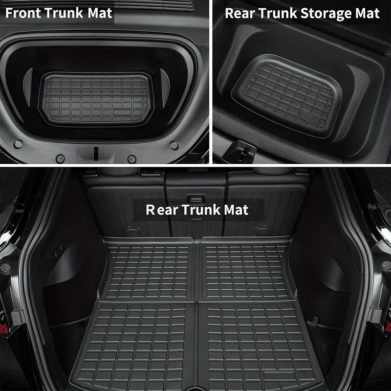 Fruka Floor & Trunk Mats for Tesla Model Y 5-Seater (2020–2024), TPE