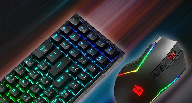 Redragon BS136 Gaming Keyboard & Mouse Combo, 75% K628 Tri-Mode Wireless RGB Mechanical Keyboard and 7200 DPI Gamer Mouse Bundle - Evallys.com