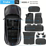 Fruka Floor & Trunk Mats for Tesla Model Y 5-Seater (2020–2024), TPE