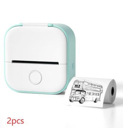 Portable Mini Thermal Label Printer Home Photo Printer Student Wrong Question Printer Bluetooth Mini Label Printer Price Tag - Evallys.com # #