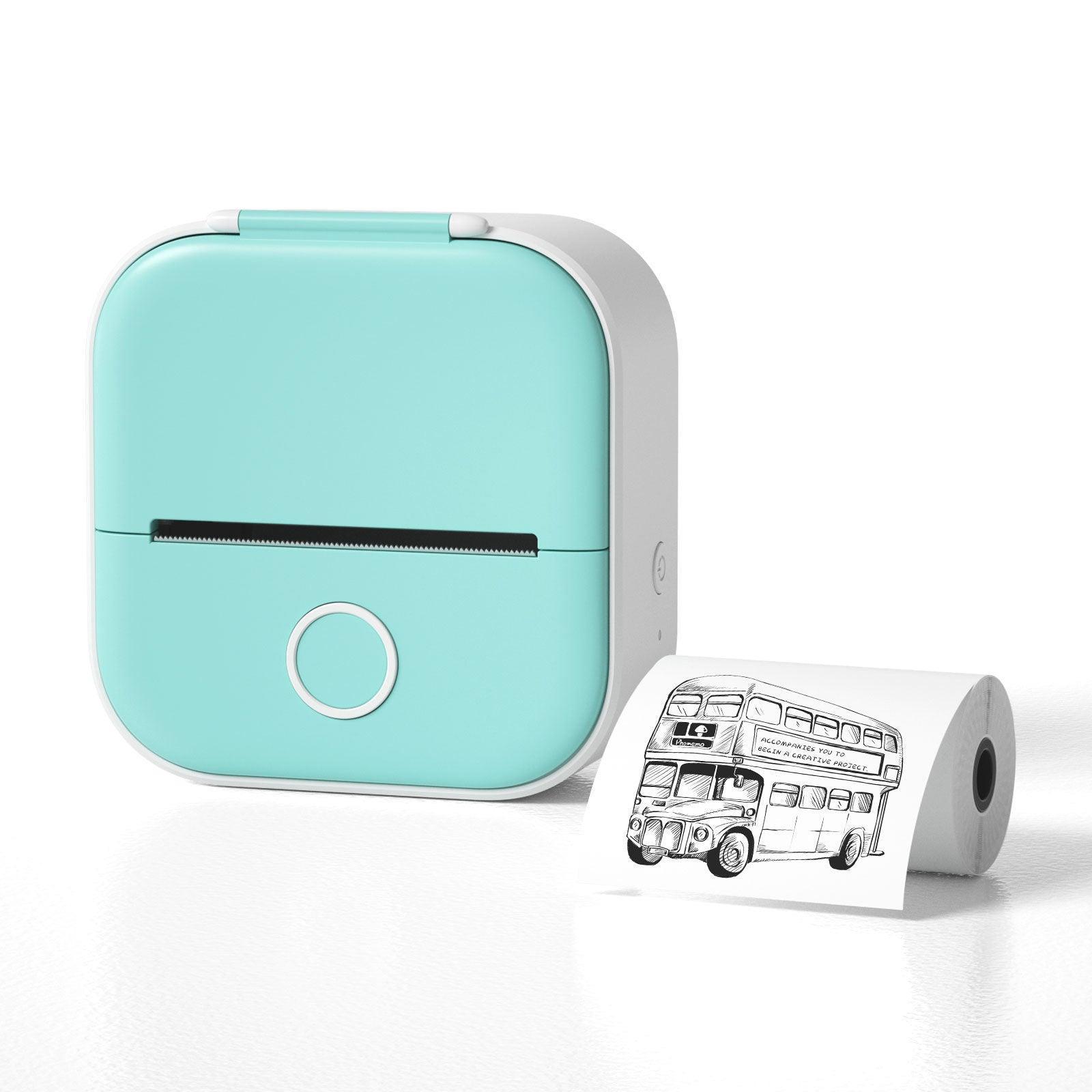 Portable Mini Thermal Label Printer Home Photo Printer Student Wrong Question Printer Bluetooth Mini Label Printer Price Tag - Evallys.com # #
