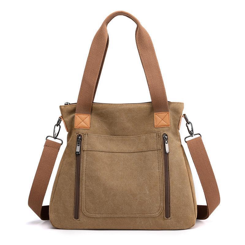 Women Totes All-match Portable Large-capacity Female Canvas Bag Female Casual Shoulder Bags - Evallys.com # #