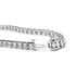 .925 Sterling Silver 1/4 Cttw Miracle Set Diamond and Bead Link 7.25" Tennis Bracelet (I-J Color, I2-I3 Clarity) - Evallys.com # #