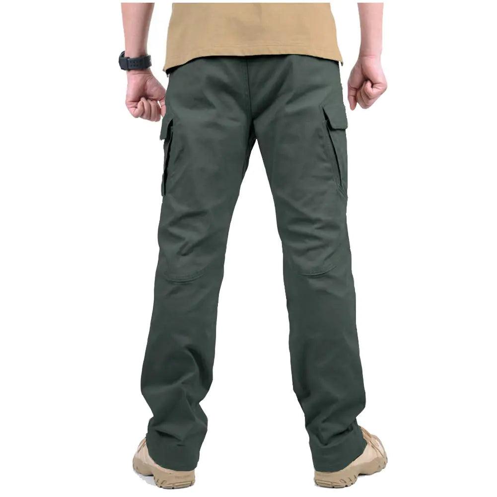 CARWORNIC Gear Men's Hiking Tactical Pants Lightweight Cotton Outdoor Military Combat Cargo Trousers 32W x 30L Army Green - Evallys.com # #