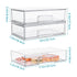 Vtopmart 12''W Clear Stackable Storage Drawers,4 Pack Acrylic Plastic Organizers Bins for Makeup Palettes, Cosmetics, and Beauty Supplies,Ideal for Vanity, Bathroom,Cabinet,Desk Organization 4 - Evallys.com # #