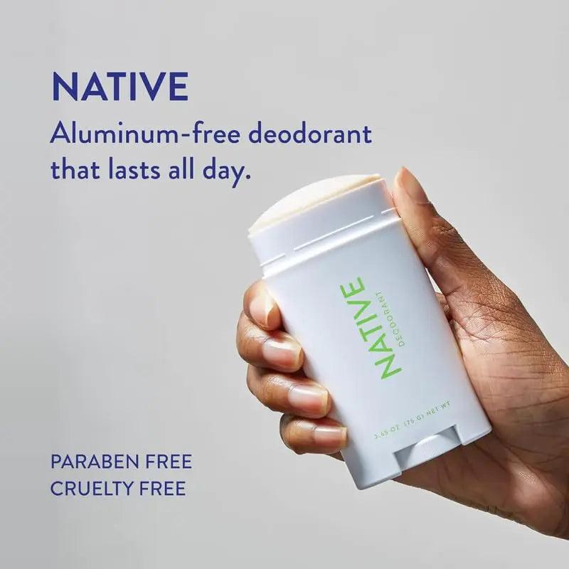 Native Deodorant Contains Naturally Derived Ingredients, 72 Hour Odor Control | Deodorant for Women and Men, Aluminum Free with Baking Soda, Coconut Oil and Shea Butter | Cucumber & Mint - Evallys.com # #