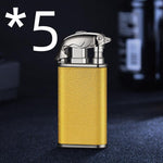 Creative Blue Tiger Double Fire Metal Winproof Lighter Inflatable Lighter - Evallys.com # #