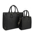 Bagparty Exclusive 2-Piece Vegan Leather Tote Bag Set - Hibiscus Flower - Evallys.com # #