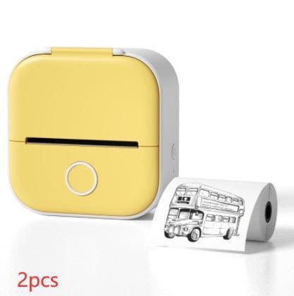 Portable Mini Thermal Label Printer Home Photo Printer Student Wrong Question Printer Bluetooth Mini Label Printer Price Tag - Evallys.com