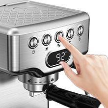 Geek Chef Espresso Machine, 20 Bar Espresso Machine With Milk Frother For Latte, Cappuccino, Macchiato, For Home Espresso Maker, 1.8L Water Tank, Stainless Steel, Ban On Amazon - Evallys.com # #