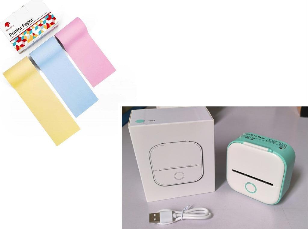 Portable Mini Thermal Label Printer Home Photo Printer Student Wrong Question Printer Bluetooth Mini Label Printer Price Tag - Evallys.com # #