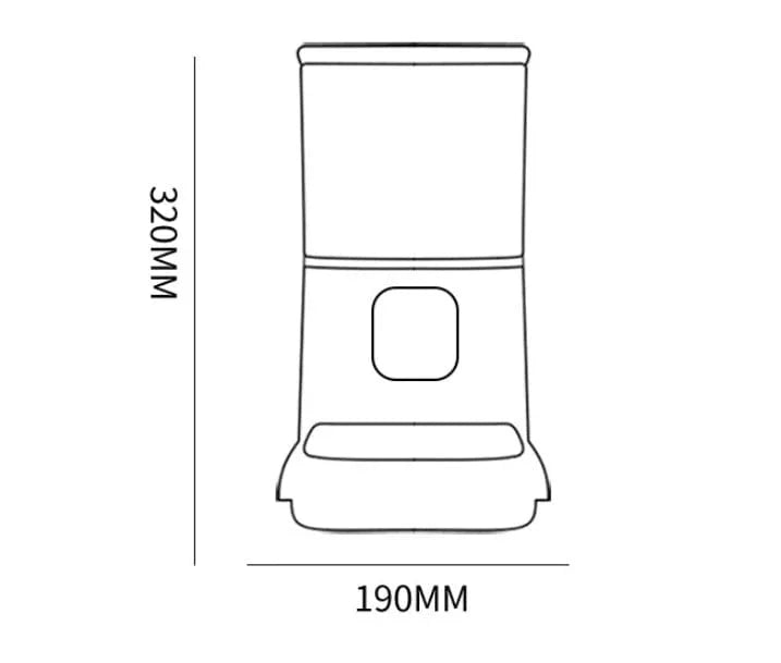 Pet Automatic Feeder Large Capacity Smart Voice Recorder APP Control Timer Feeding Cat Dog Food Dispenser With WiFi Pet Bowl - Evallys.com