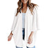 Bat Sleeve Waffle Gerson Women's Cardigan - Evallys.com # #