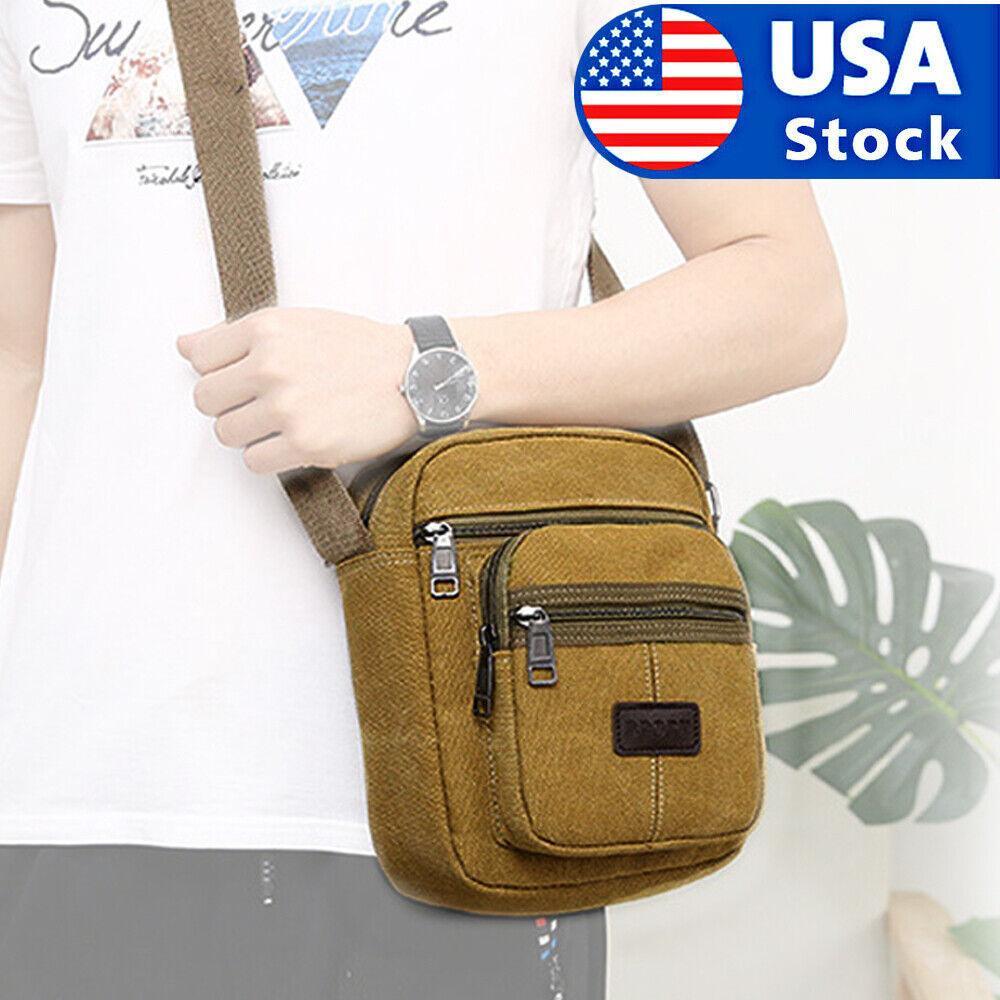 Crossbody Bag Canvas Bags Casual Shoulder Satchel Handbag Pouch Messenger Unisex - Evallys.com # #