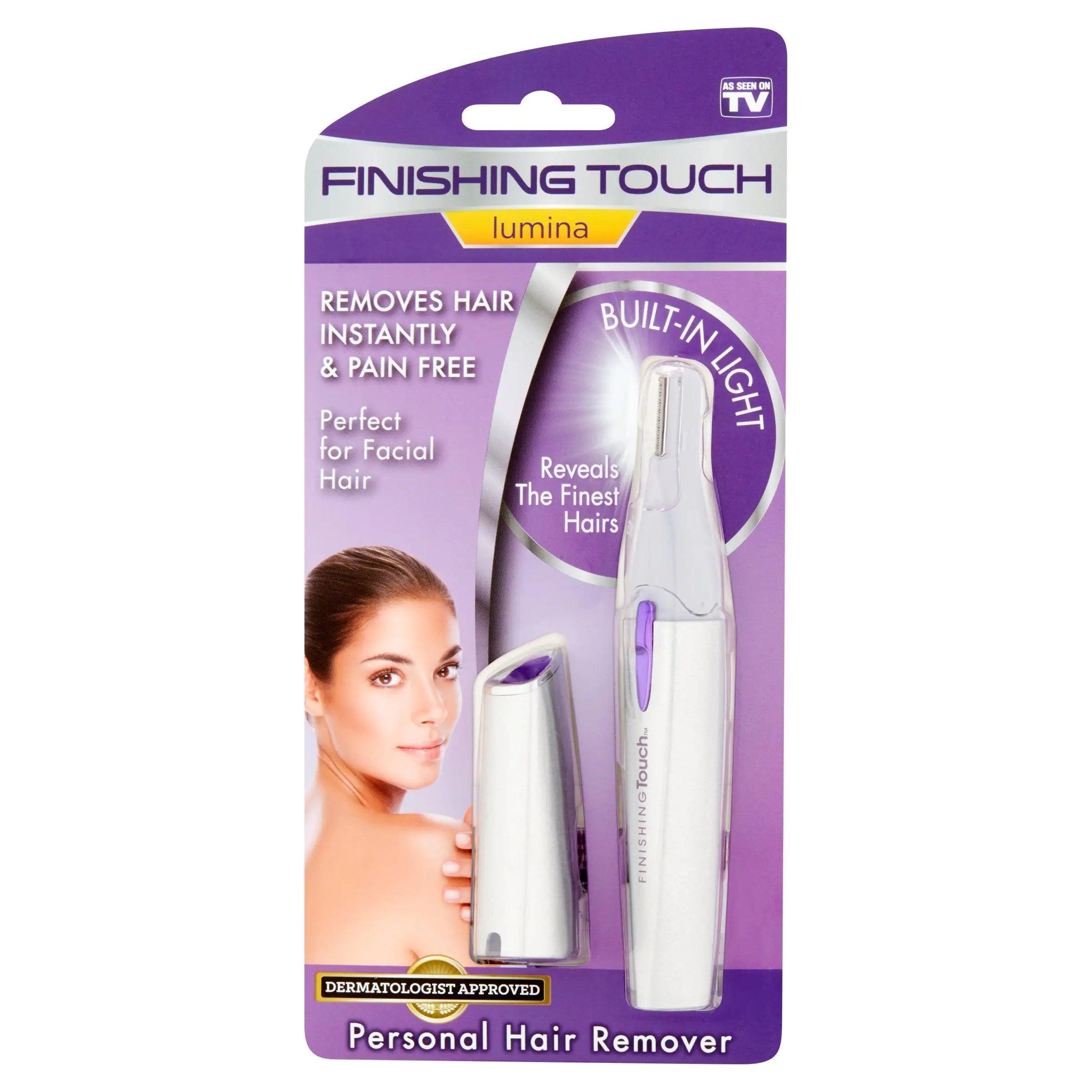 Finishing Touch Lumina Painless Hair Remover, Silver, New Edition - Evallys.com # #