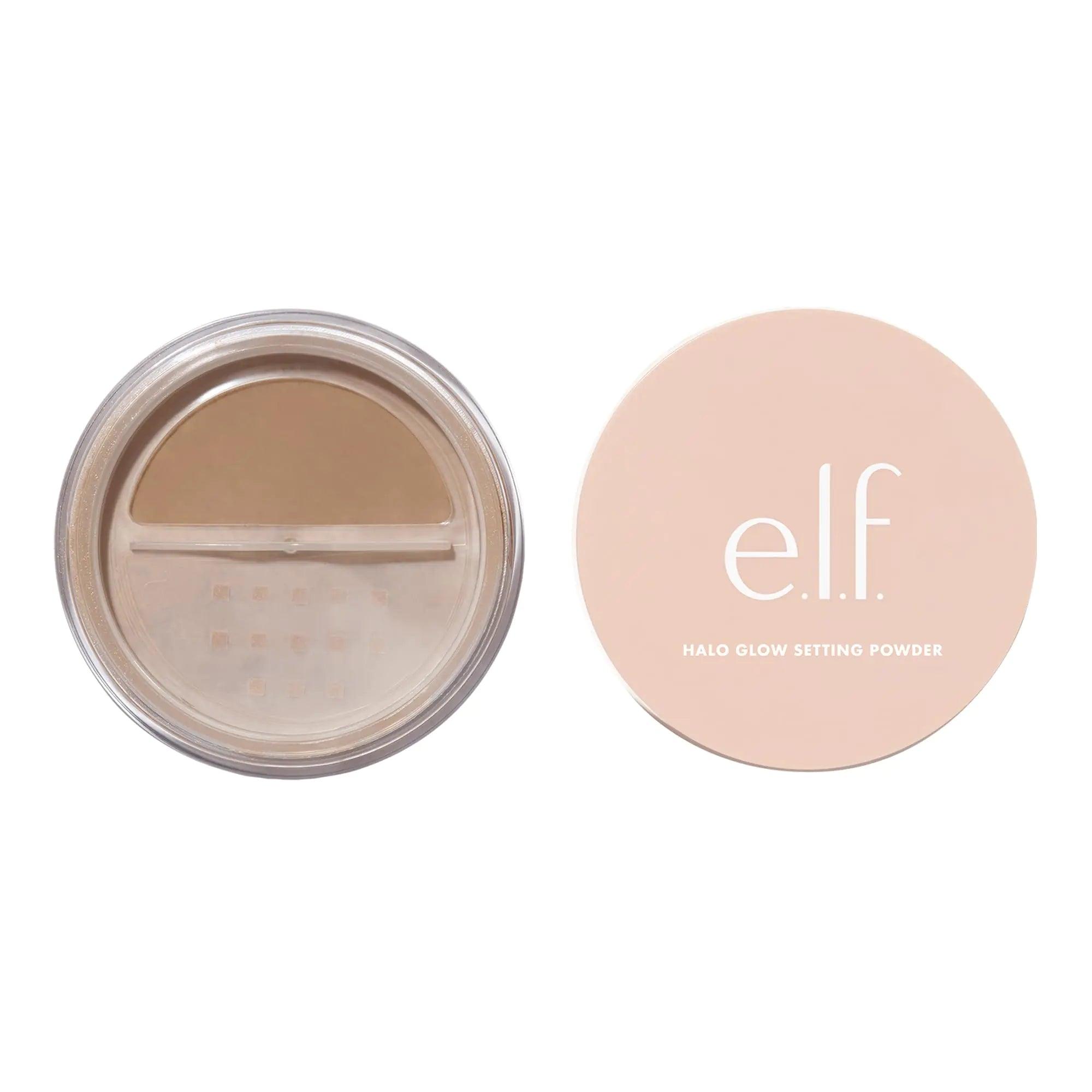 e.l.f. Halo Glow Setting Powder, Smooths The Look Of Pores & Fine Lines, Creates An Airbrushed Finish, Vegan & Cruelty-Free, Deep 0.24 Ounce (Pack of 1) - Evallys.com # #