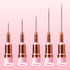 Nail Art Liner Brushes, 5Pcs Painting Nail Art Brush Set Nail Dotting Drawing Tool for Long Lines, Thin Details, Fine Drawing Sizes 4/8/12/20/25mm(Pink) Pink - Evallys.com # #