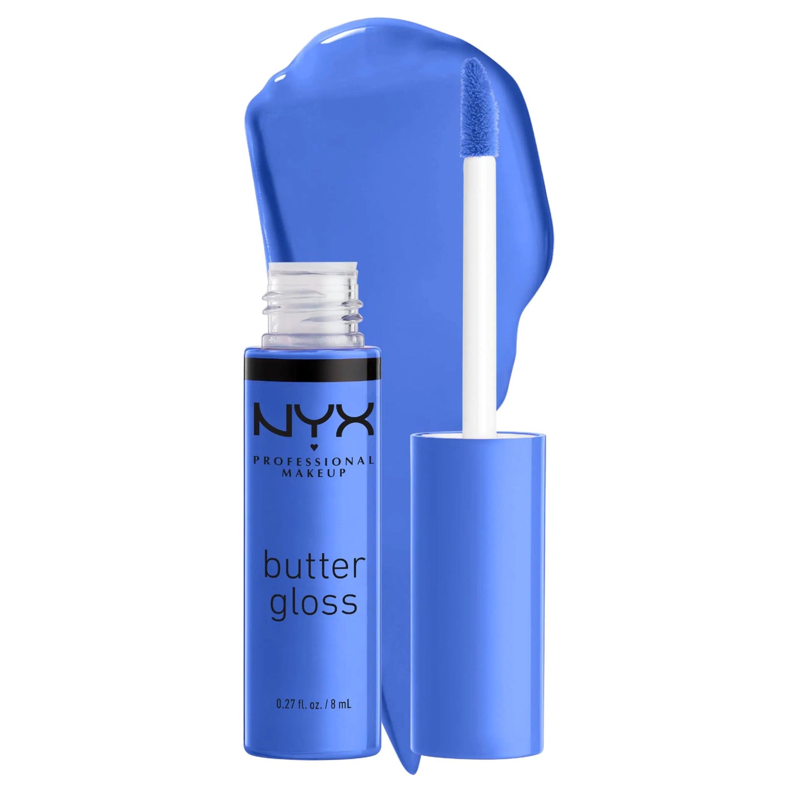 NYX PROFESSIONAL MAKEUP Butter Gloss, Non-Sticky Lip Gloss - Blueberry Tart (Periwinkle Blue) 44 Blueberry Tart 0.27 Fl Oz (Pack of 1) - Evallys.com # #