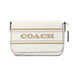 Coach Logan Stripe Chalk Pebbled Leather Messenger Crossbody Bag - Evallys.com # #