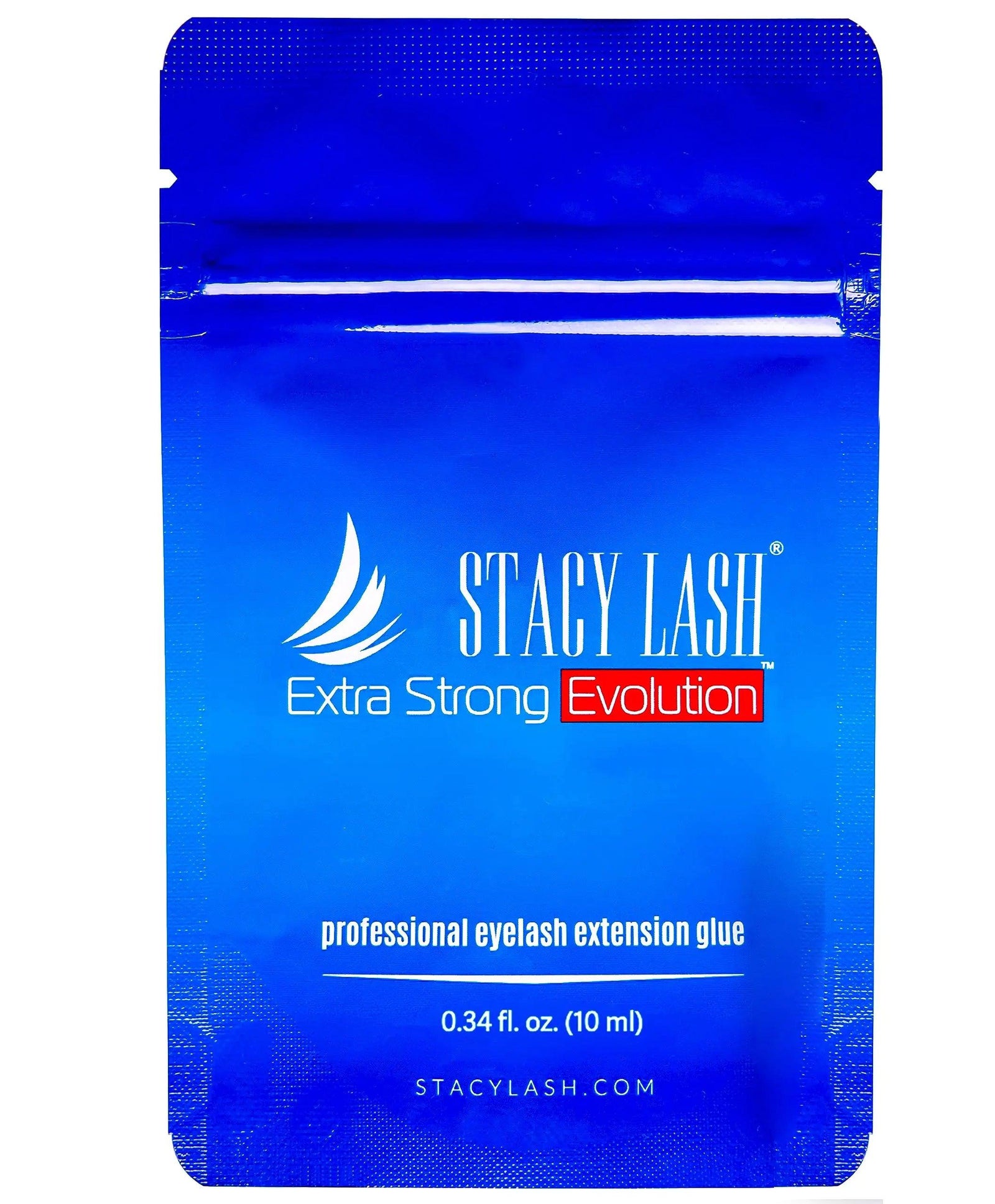 Extra Strong Evolution Eyelash Extension Glue Stacy Lash (0.34 fl.oz/10 ml)/1-2 Sec Dry/Retention – 8 Weeks/Professional Supplies/Black Adhesive 0.34 Fl Oz (Pack of 1) - Evallys.com # #