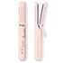 L'ANGE HAIR Le Duo Standard 360° Airflow Styler | 2-in-1 Curling Wand & Titanium Flat Iron Hair Straightener | Professional Hair Curler with Cooling Air Vents | Dual Voltage & Adjustable Temp (Blush) Blush Standard - Evallys.com # #