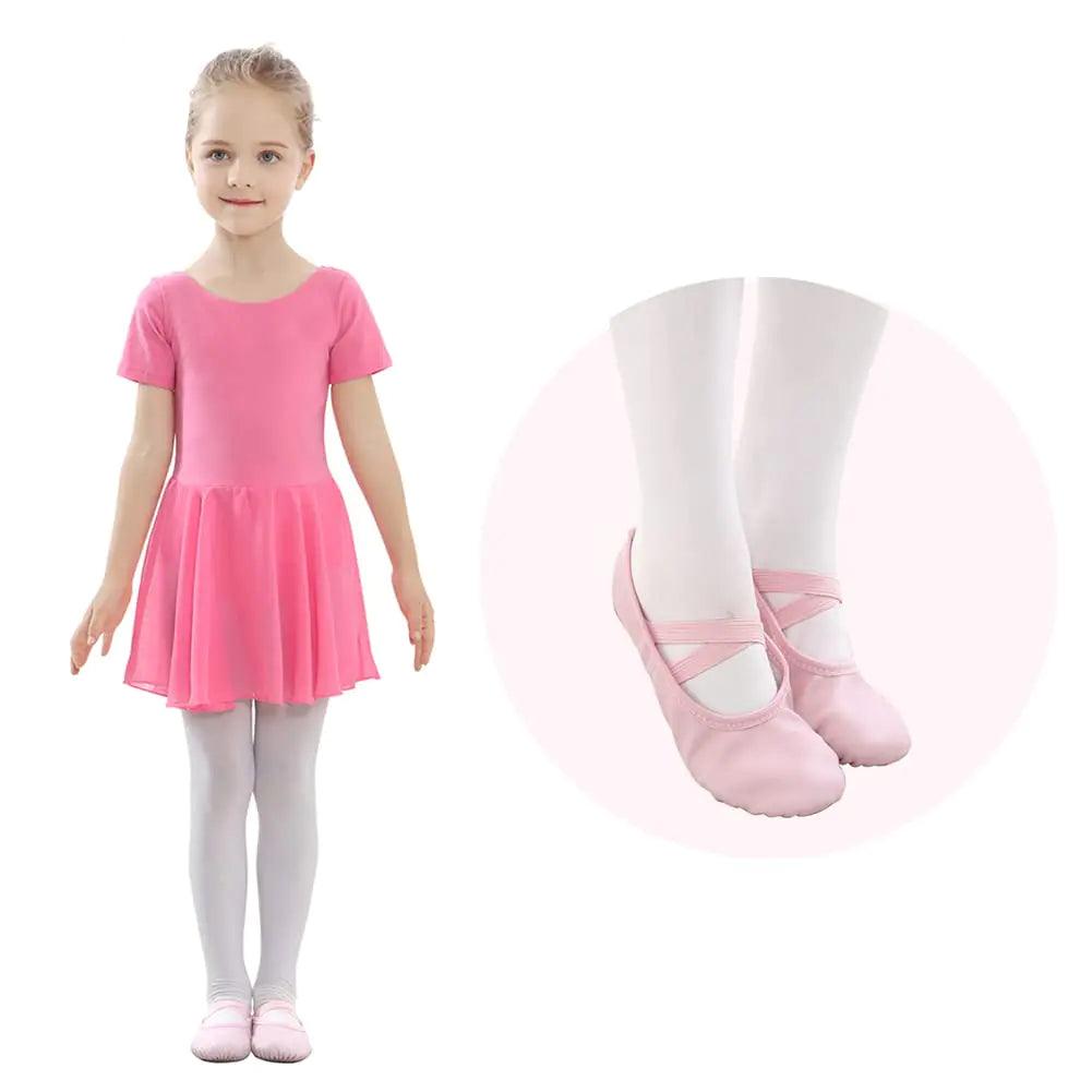 Stelle Ballet Shoes for Girls Toddler Ballet Slippers Soft Leather Boys Dance Shoes for Toddler/Little Kid/Big Kid 9 Toddler Pink - Evallys.com # #