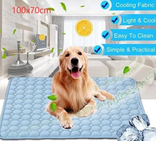 Pet Dog Cat Ice Silk Cold Nest Pad For Cooling In Summer - Evallys.com