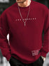 Manfinity Men Slogan Graphic Drop Shoulder Sweatshirt - Evallys.com