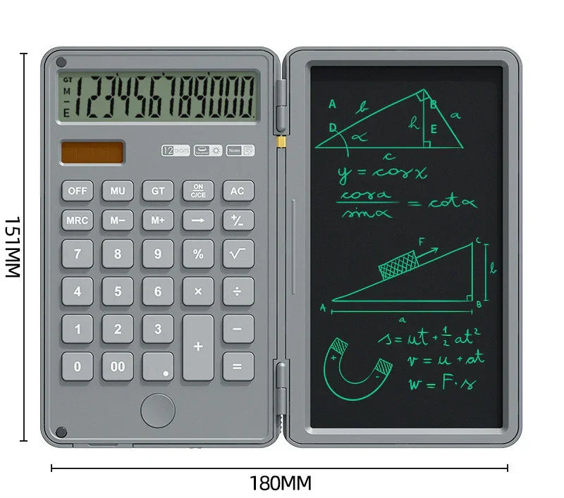 Calculator Tablet Office Portable 12 Bit Display - Evallys.com