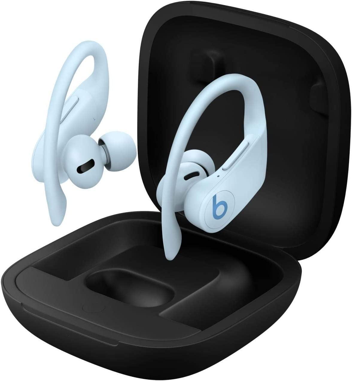 Powerbeats Pro Wireless Earbuds - Apple H1 Headphone Chip, Class 1 Bluetooth Headphones, 9 Hours of Listening Time, Sweat Resistant, Built-In Microphone - Glacier Blue - Evallys.com # #