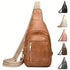 Women's Crossbody Handbags Leather Women Shoulder Bag Fashion New Pattern Simple Solid Color Large Layered Practical Messenger Bag Women's Handbags Large Size - Evallys.com