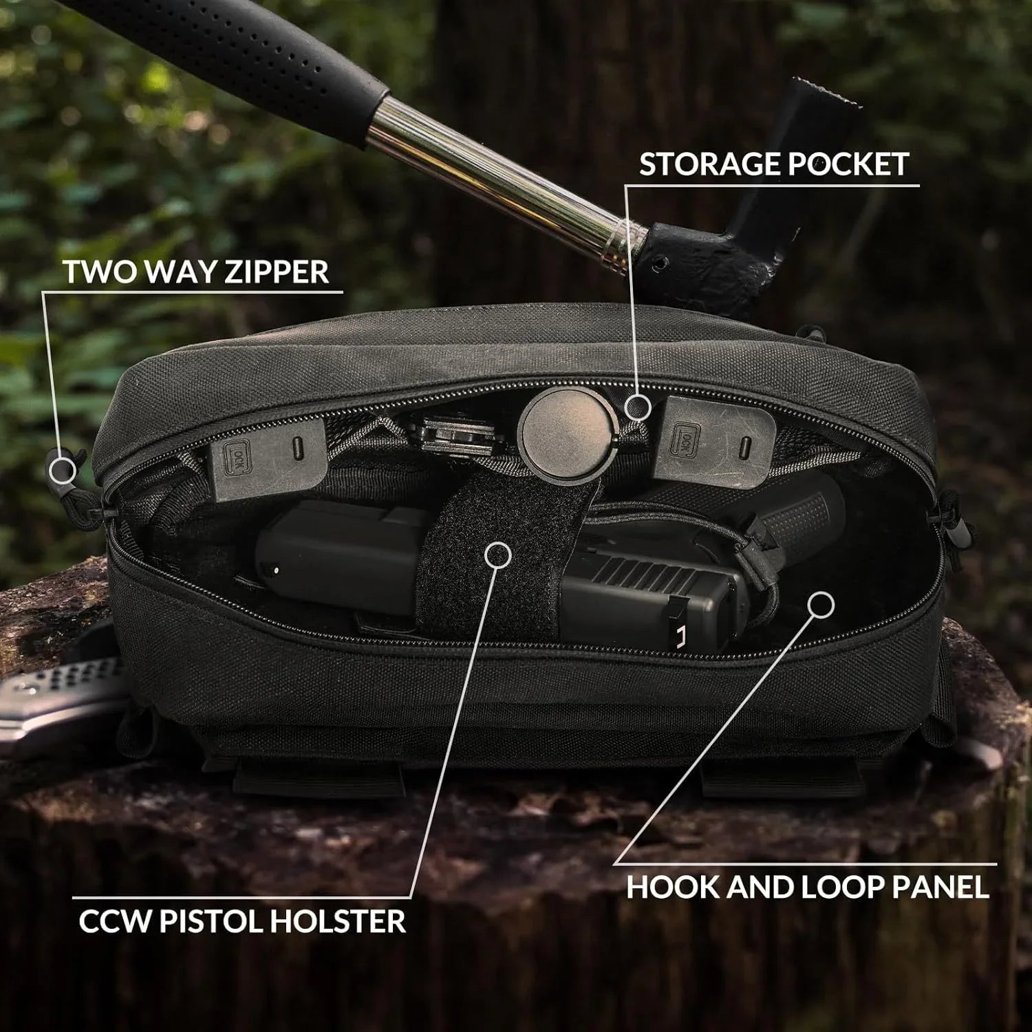 Tactical Fanny Pack EDC Waist Bag For Outdoor Shooting Fishing - Evallys.com