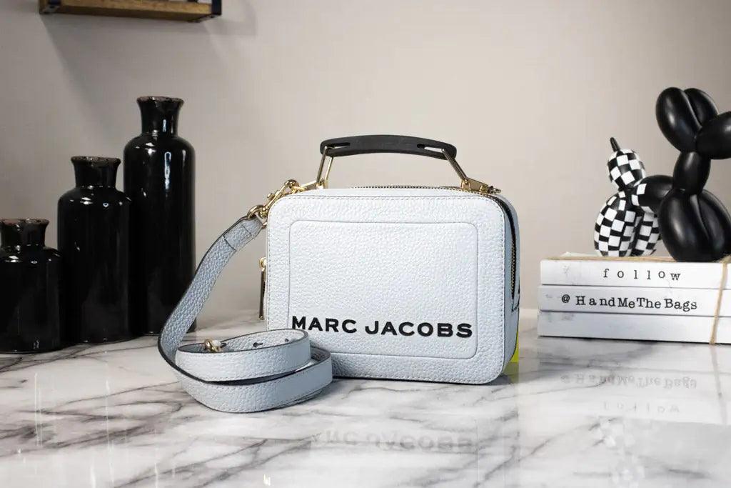 Marc Jacobs The Box Quarry Leather Top Handle Bag - Evallys.com # #