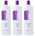 Fanola No Yellow Shampoo With Purple Violet Pigments To Eliminate Unwanted Yellow Tones & Brassiness In Platinum, Light Blonde, Gray, Bleached, or Highlighted Hair 33.8oz (Pack of 3) 33.8 Fl Oz (Pack of 3) - Evallys.com # #