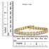 14K Yellow Gold Plated .925 Sterling Silver 2.00 Cttw Miracle Set Diamond Wave Link Bracelet (L-M Color, I2-I3 Clarity) - Size 7.25" - Evallys.com # #