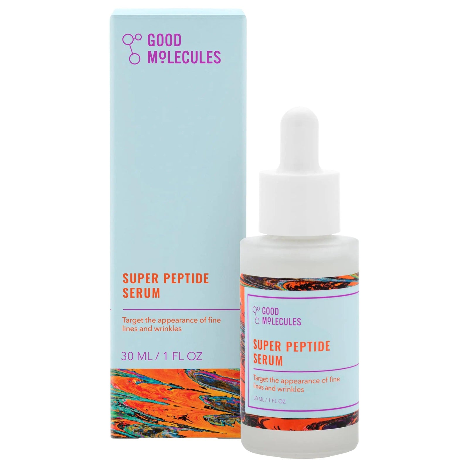 Good Molecules Super Peptide Serum - Anti-aging Facial Serum with Peptides and Copper Tripeptides to Plump and Firm - Water-Based Skincare for Face - Evallys.com # #