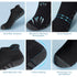 Airacker Ankle Athletic Running Socks Cushioned Breathable Low Cut Sports Tab Socks for Men and Women (6 Pairs) 9-12 Cotton Black - Evallys.com # #