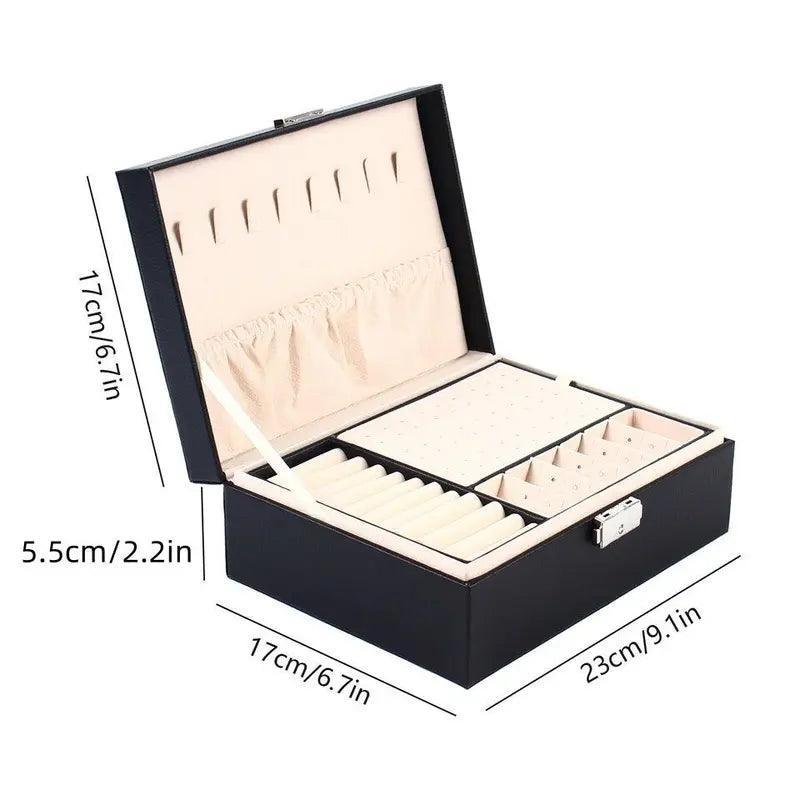 Jewelry Storage Box without Jewelry, Large Capacity Jewelry Organizer, Multi-Grid Jewelry Storage Box, Home Organizers for Women & Girls, Storage Organizer - Evallys.com # #