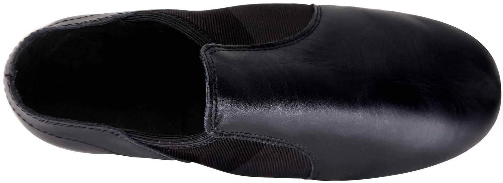 Linodes Unisex Leather Upper Jazz Shoe Slip-on for Women and Men's Dance Shoes 4.5 Women/4 Men Black - Evallys.com # #