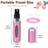 Travel Mini perfume Refillable Atomizer Container, Pocket Travel Size Cologne Sprayer, Perfume Scent Pump Case, Fragrance Empty spray bottle for Traveling and Outgoing 5ml Silver, Gold, Pink - Evallys.com # #