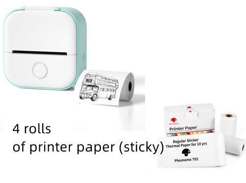 Portable Mini Thermal Label Printer Home Photo Printer Student Wrong Question Printer Bluetooth Mini Label Printer Price Tag - Evallys.com # #