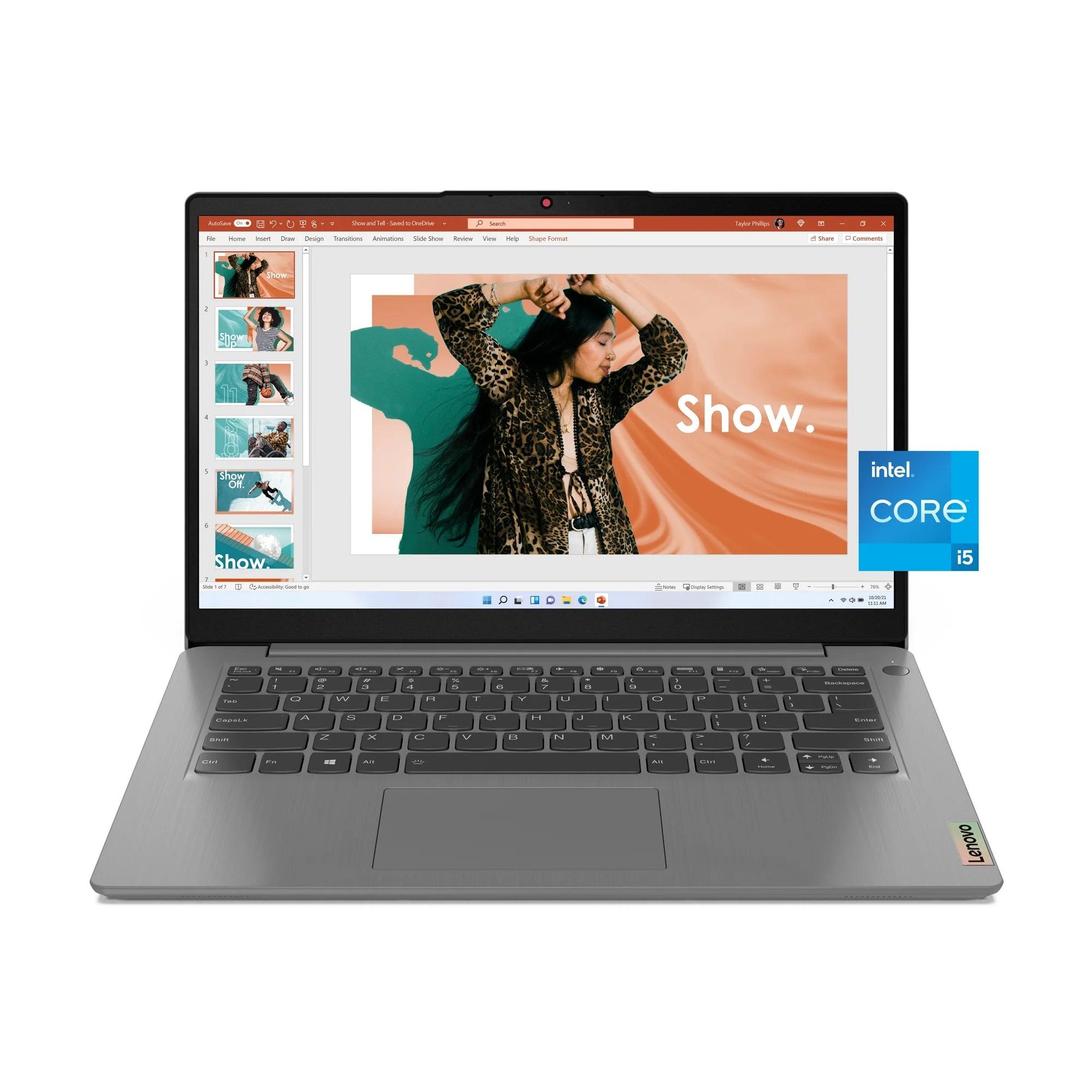 Lenovo Ideapad 3I 14", Intel Core I5-1155G7, 8GB RAM, 512GB SSD, Artic Grey, Windows 11, 82H701QNUS - Evallys.com # #