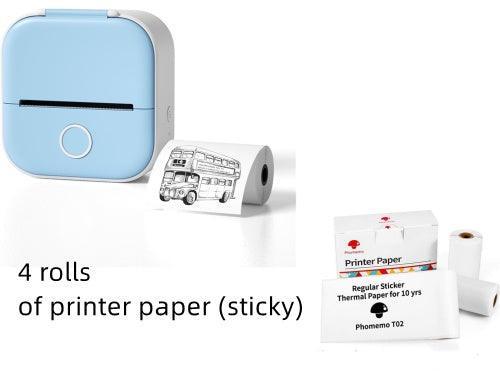 Portable Mini Thermal Label Printer Home Photo Printer Student Wrong Question Printer Bluetooth Mini Label Printer Price Tag - Evallys.com # #