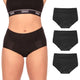 Bambody Absorbent Panties, Period Underwear for Women and Teens - Leakproof, Soft, Comfortable, Breathable XX-Small 3 Pack: Black - Evallys.com