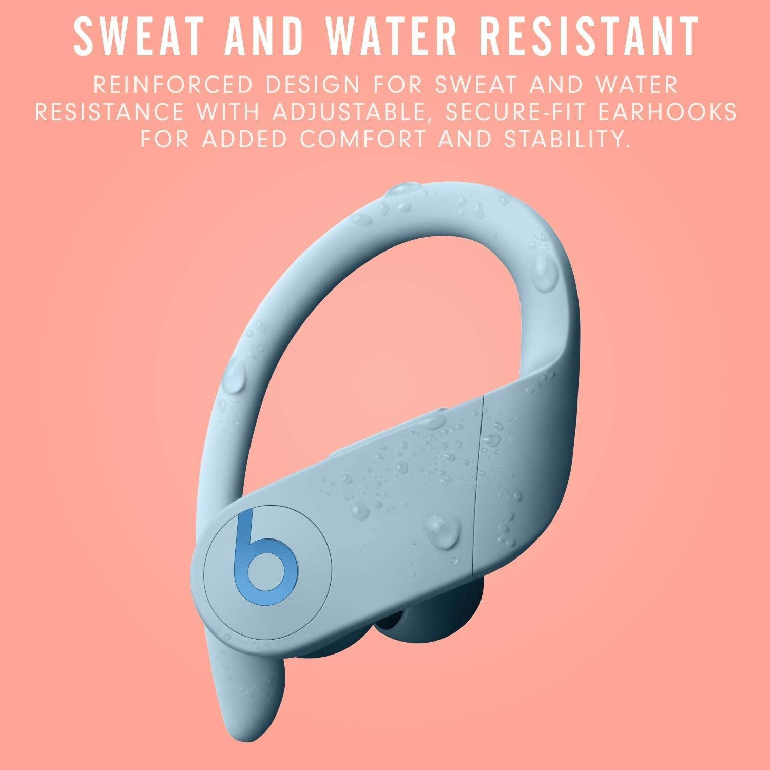 Powerbeats Pro Wireless Earbuds - Apple H1 Headphone Chip, Class 1 Bluetooth Headphones, 9 Hours of Listening Time, Sweat Resistant, Built-In Microphone - Glacier Blue - Evallys.com # #