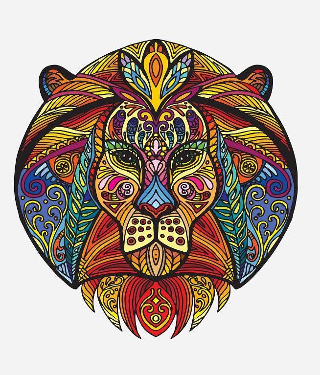 Each Piece Is Animal Shaped Christmas Gift Colorful Elephant Turtle Wooden Jigsaw Puzzles - Evallys.com # #